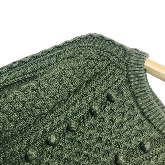 J. CREW Wool Sweater Popcorn Cable Knit Pullover Size XS - Picture 5 of 9